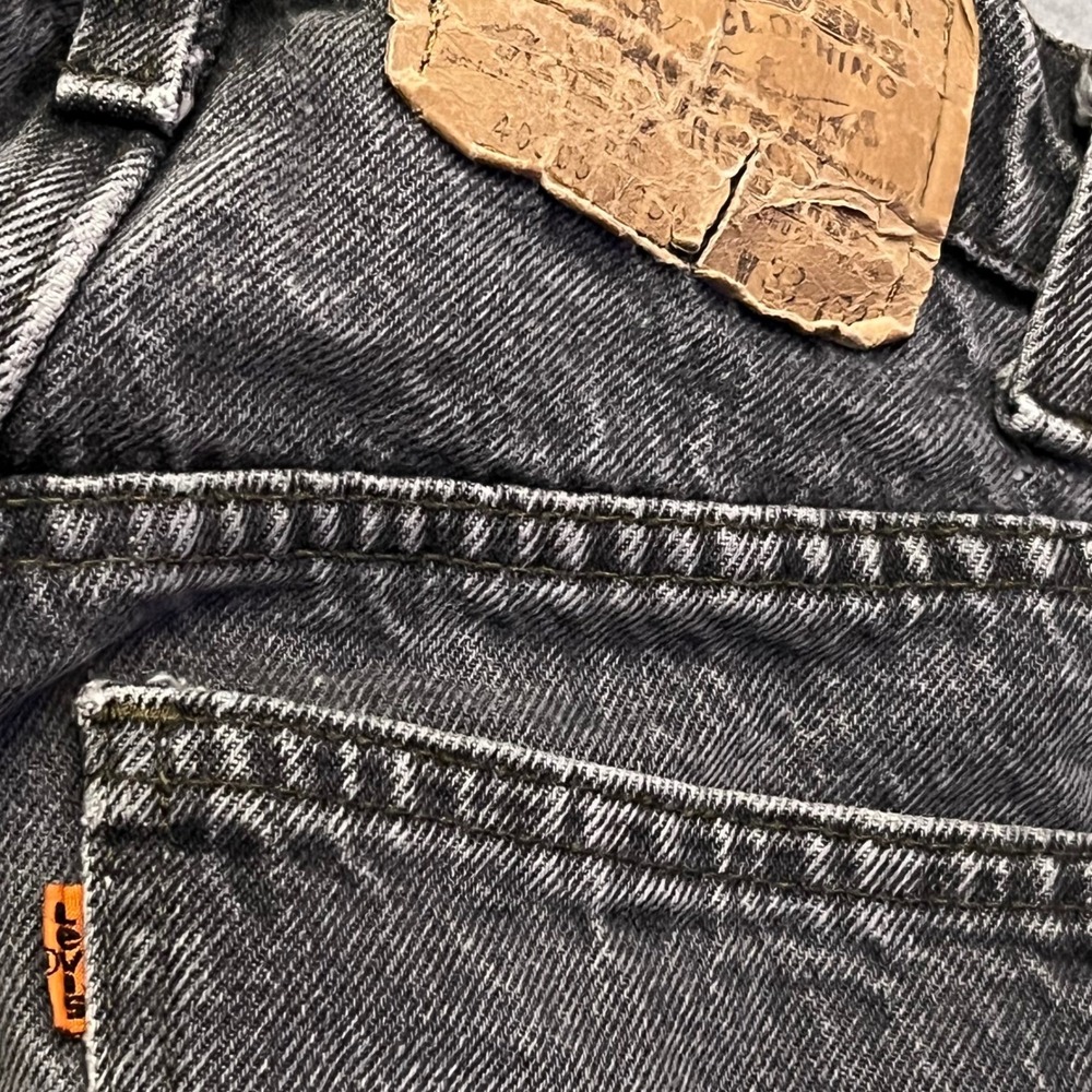 VTG Levi's jeans Orange Tab 505 Gray Mens 30x31 Made USA Straight Leg Faded